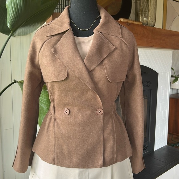 Jackets & Blazers - Cinched Waist Trench coat for Women